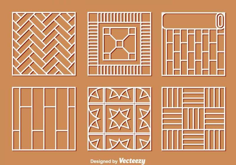 地板层压装饰品矢量