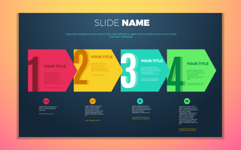 线条ppt数据图表矢量素材