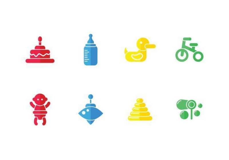 宝贝矢量图标