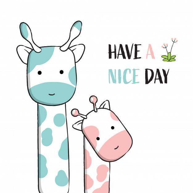 Cute animal giraffe hand drawn style. Cute animal giraffe hand drawn style.