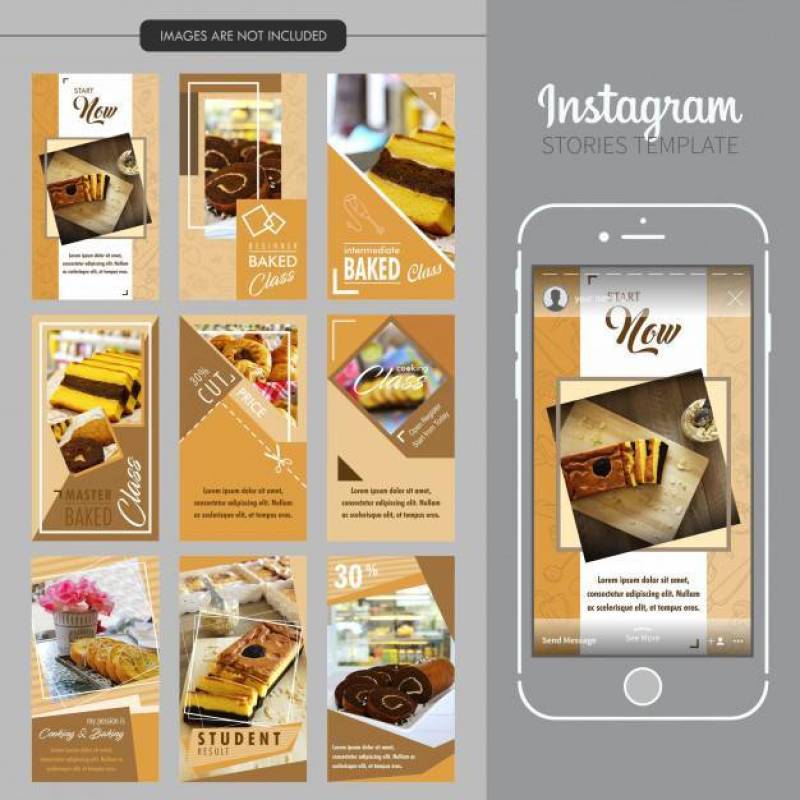 蛋糕Instagram故事模板