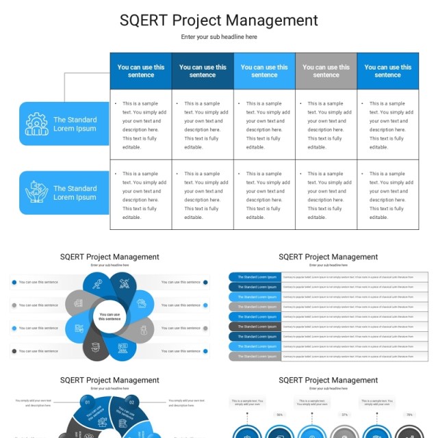 SQERT采购项目管理信息图表PPT模板SQERT Project Management