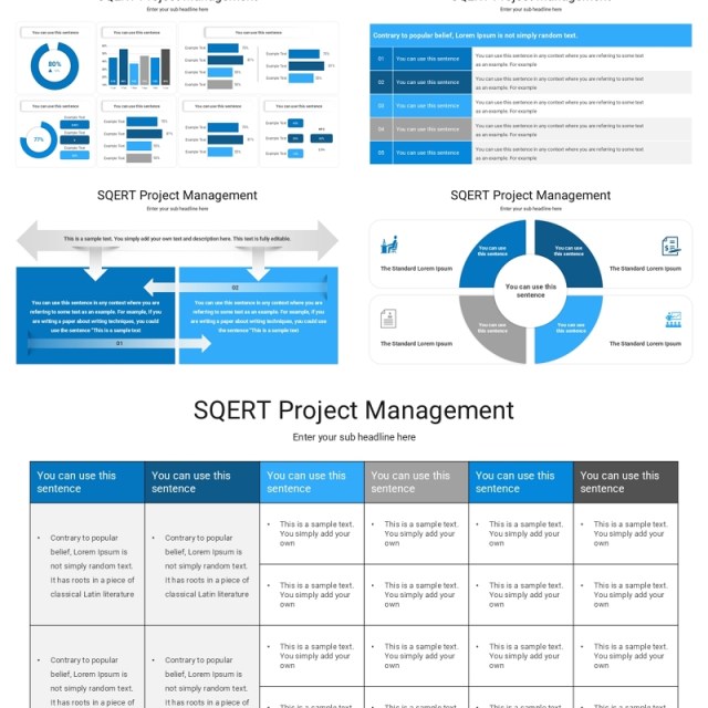 SQERT采购项目管理信息图表PPT模板SQERT Project Management