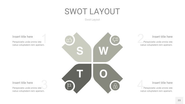 灰色SWOT图表PPT23 灰色SWOT图表PPT23