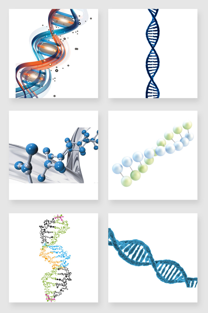 不规则图形DNA设计素材