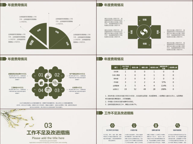 2018清新简约行政部工作总结