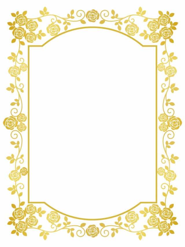 玫瑰框架（金）