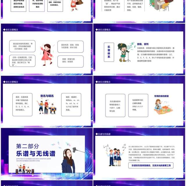 乐理与视听音乐通过声音来塑造艺术形象动态PPT模板 乐理与视听音乐通过声音来塑造艺术形象动态PPT模板