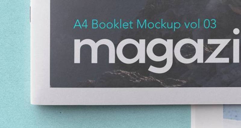 A4 Psd Magazine Booklet Mockup Vol3