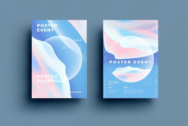 蓝色企业传单抽象背景平面宣传折页海报设计模板AI矢量素材SRTP Poster Design.22 蓝色企业传单抽象背景平面宣传折页海报设计模板AI矢量素材SRTP Poster Design.22