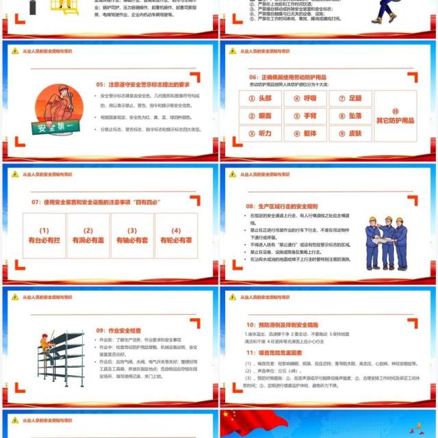 蓝色卡通员工安全生产培训PPT模板 蓝色卡通员工安全生产培训PPT模板