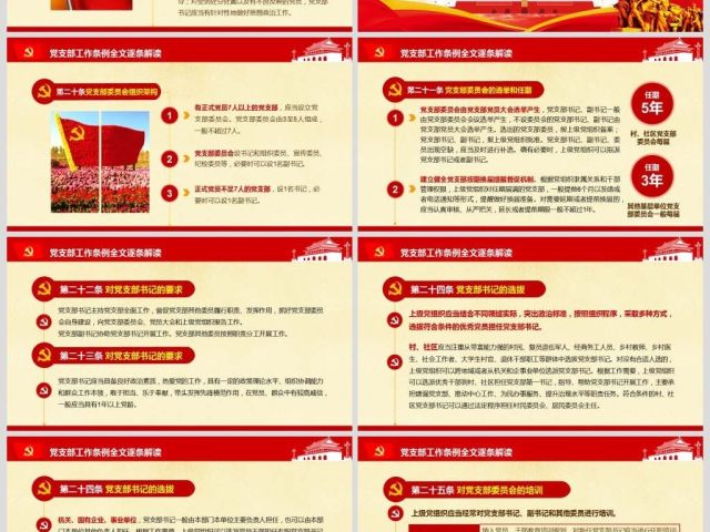 原创2018中国共产党支部工作条例党课PPT-版权可商用 原创2018中国共产党支部工作条例党课PPT-版权可商用