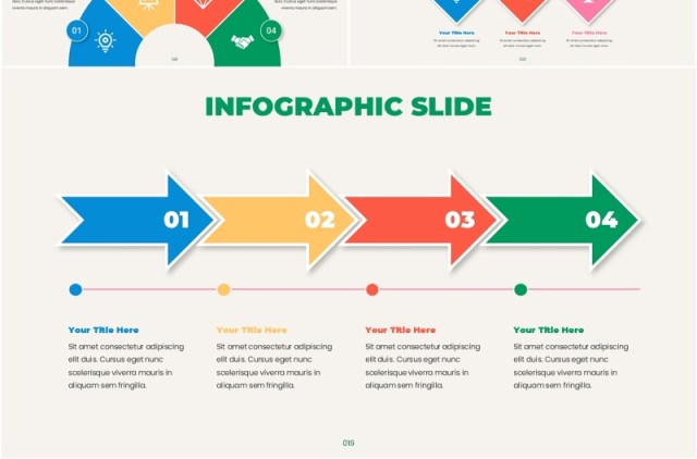 商业箭头流程图信息图表PPT素材Infographic Presentation