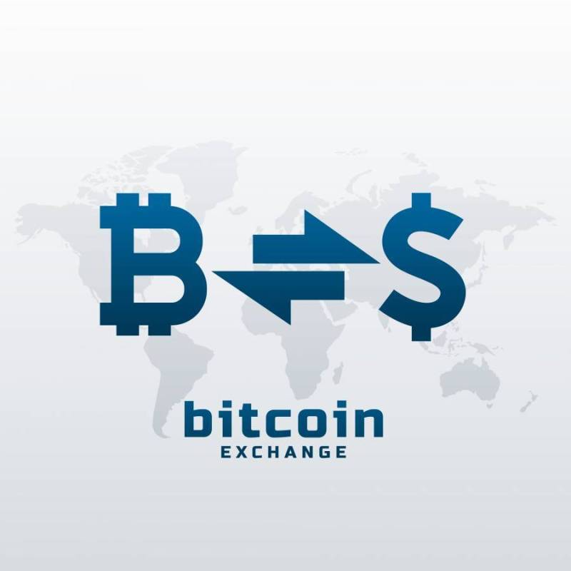与美元符号设计的比特币交换