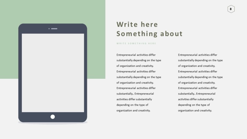 灰色样机展示PPT信息可视化图表8