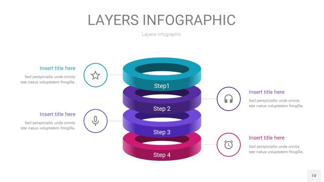 紫蓝色3D分层PPT信息图18 紫蓝色3D分层PPT信息图18