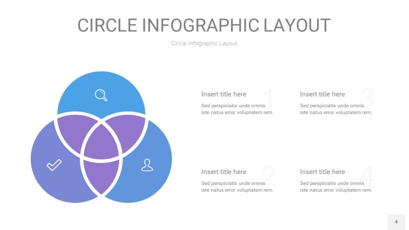 紫蓝色圆形PPT信息图4