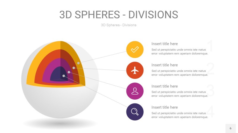 多彩3D球体切割PPT信息图6