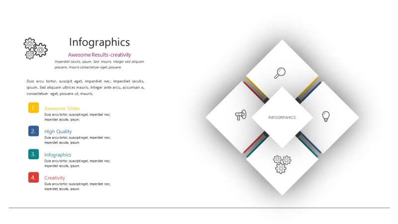 多彩微粒体PPT信息可视化图表8