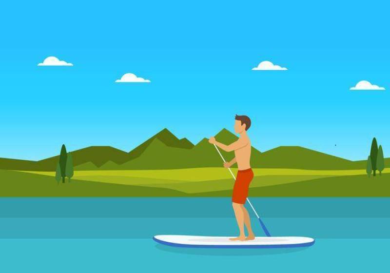 Paddleboard传染媒介的人