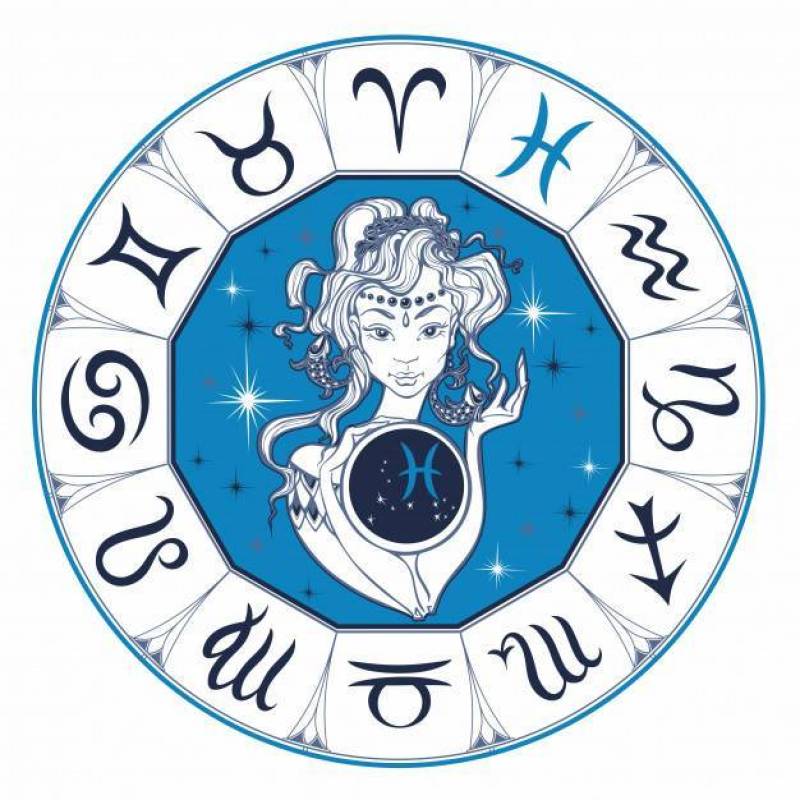 Zodiac sign Pisces a beautiful girl. Horoscope