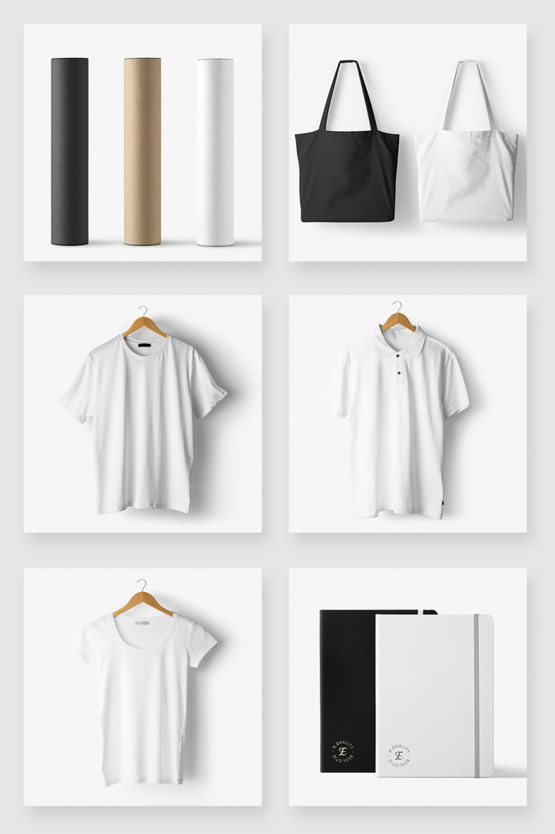 服饰品牌VI设计空白样机模板素材