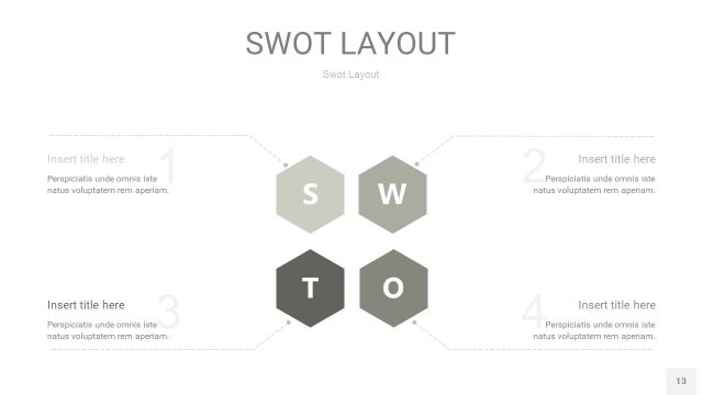 灰色SWOT图表PPT13 灰色SWOT图表PPT13