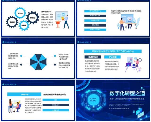 数字化时代现实与未来数字化转型之道动态PPT模板