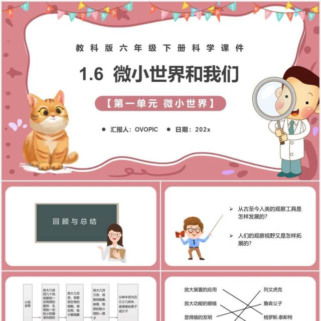 教科版六年级科学下册微小世界和我们课件PPT模板 教科版六年级科学下册微小世界和我们课件PPT模板