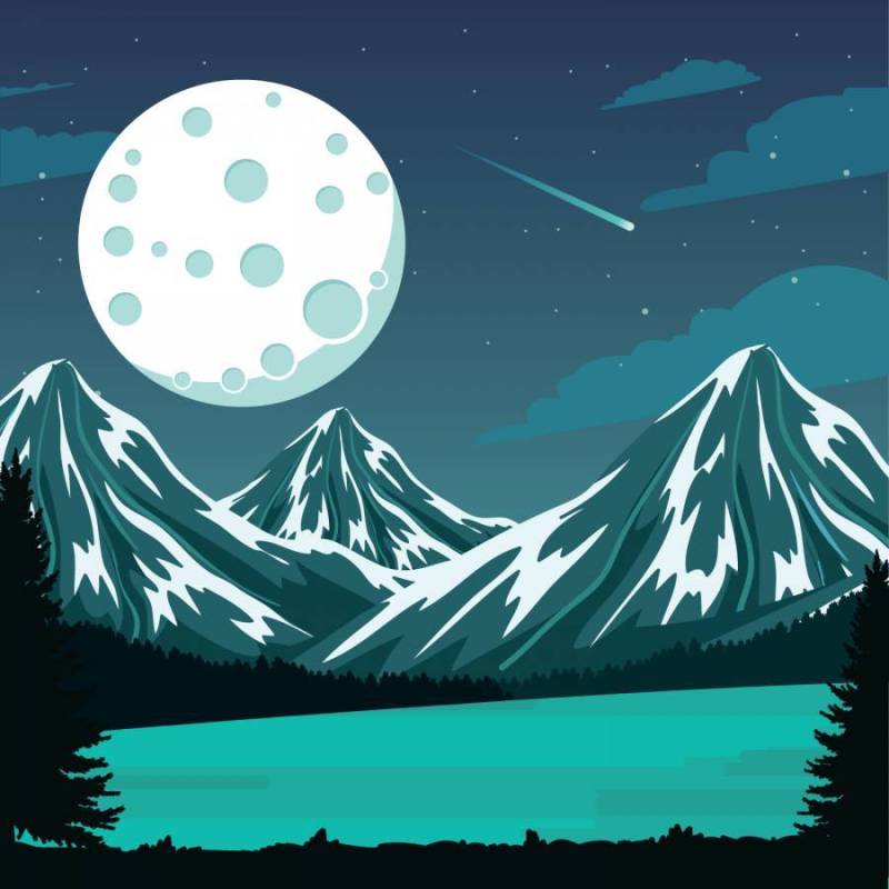 月亮Spacescape插图