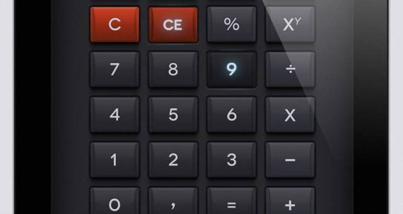 iPad Psd Calculator UI套件