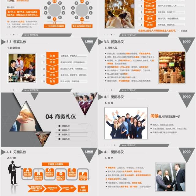 大气高端商务礼仪职业形象培训PPT模板 大气高端商务礼仪职业形象培训PPT模板