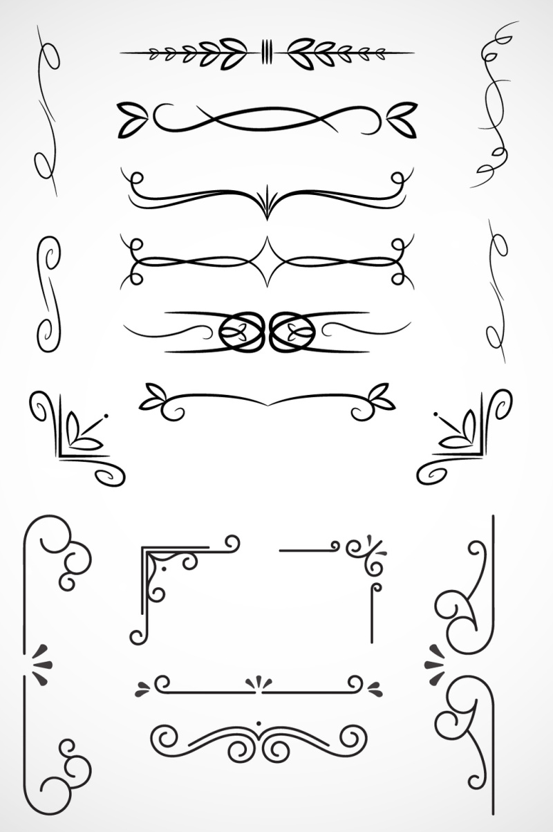 欧式花藤边框唯美