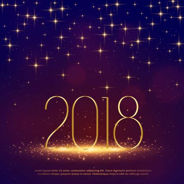 2018年闪闪发光的背景与闪闪发光的新年快乐 2018年闪闪发光的背景与闪闪发光的新年快乐