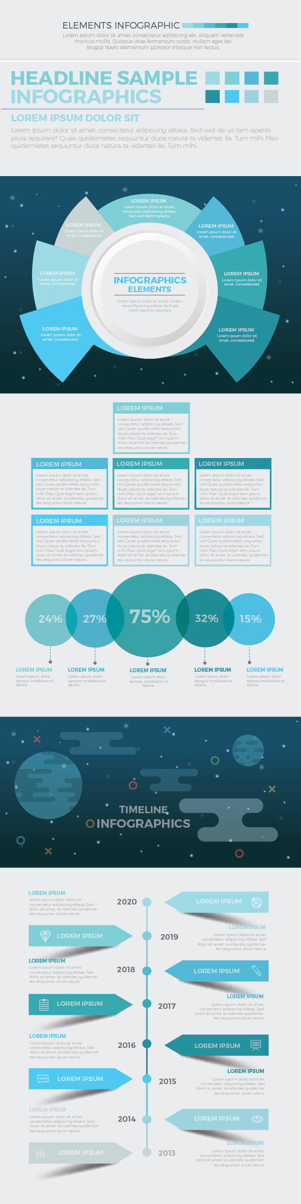 商业创业信息图表元素Business Start Up Infographic