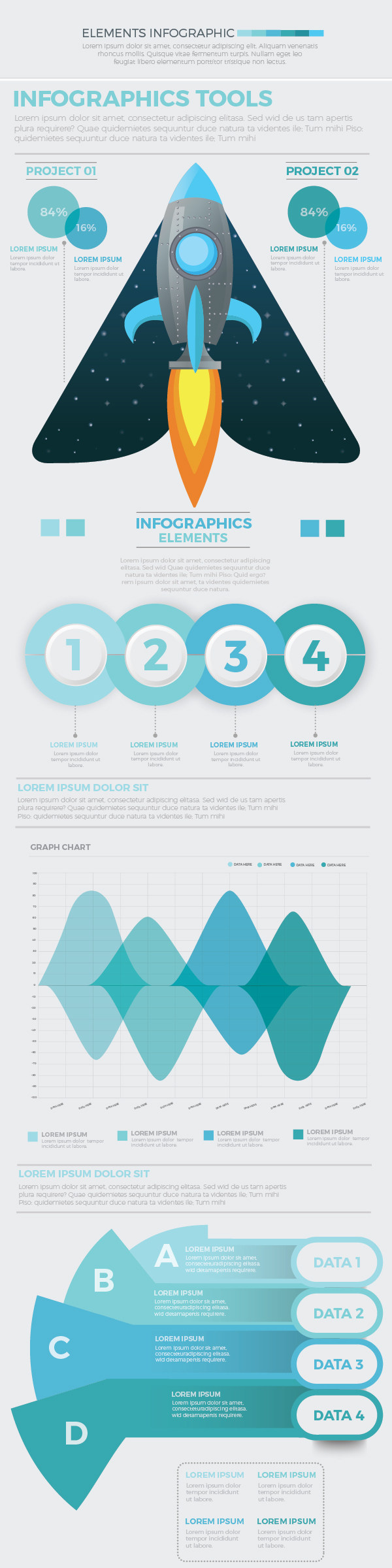 商业创业信息图表元素Business Start Up Infographic