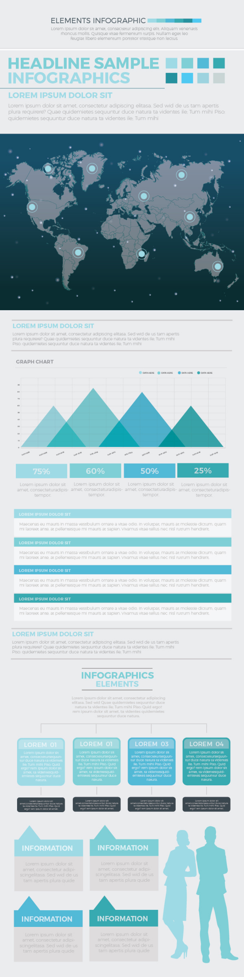 商业创业信息图表元素Business Start Up Infographic