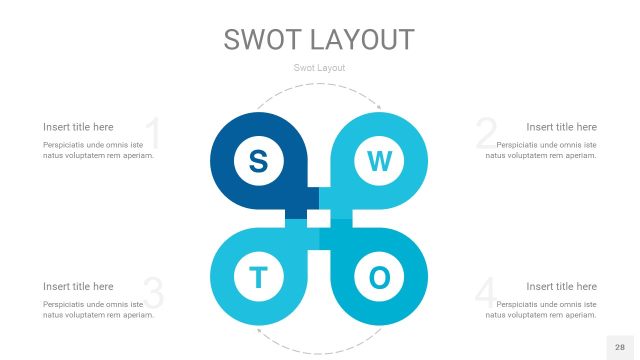 宝石蓝SWOT图表PPT28 宝石蓝SWOT图表PPT28