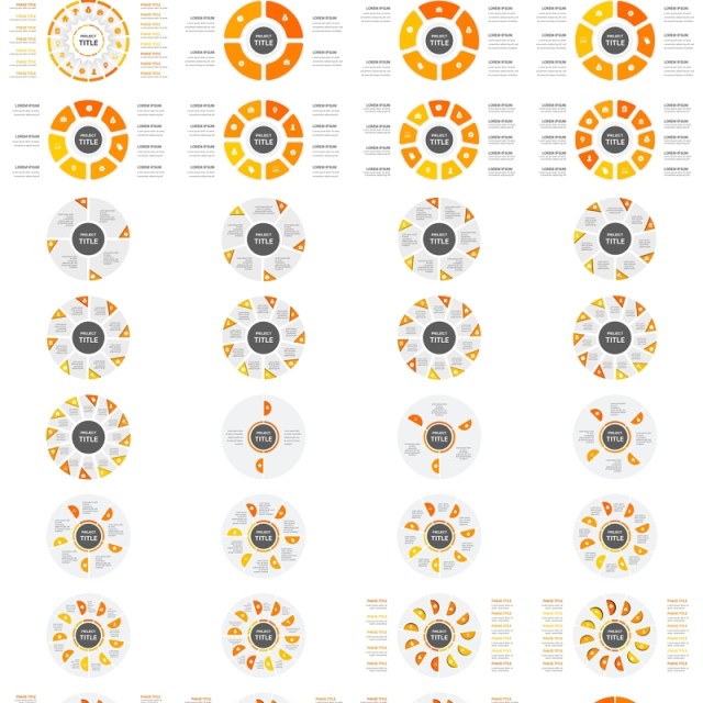 橙色循环图圆形信息图PPT模板素材Cycle Infographics 橙色循环图圆形信息图PPT模板素材Cycle Infographics