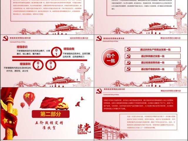 大气详细精准扶贫精准脱贫工作PPT模板 大气详细精准扶贫精准脱贫工作PPT模板