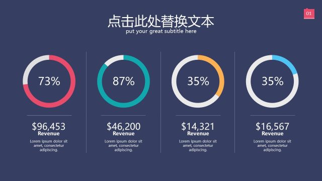深色欧美风商务PPT图表7 深色欧美风商务PPT图表7