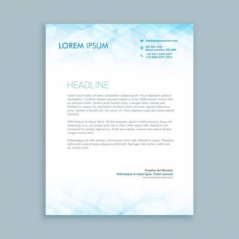 公司业务信头模板矢量设计插画