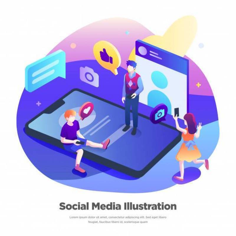 社交媒体图