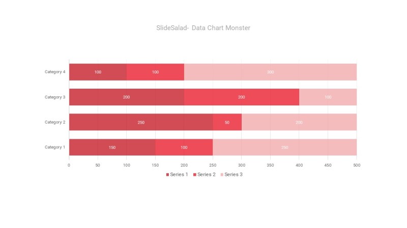 红色数据统计PPT图表-18