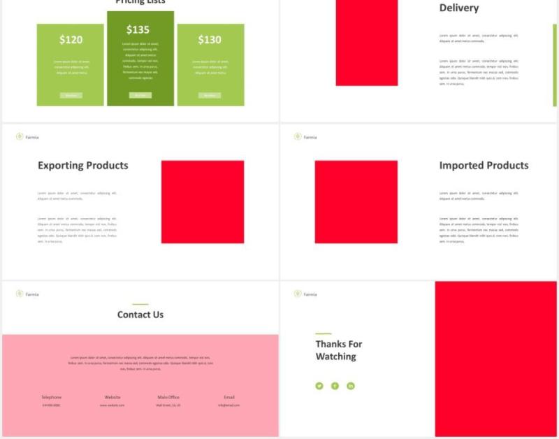 农业图片排版设计PPT模板Farming Powerpoint Template