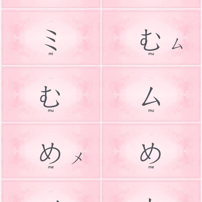 日语初级教学五十音课件PPT模板