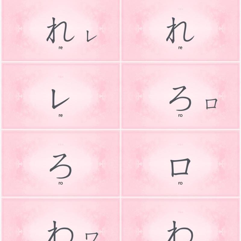 日语初级教学五十音课件PPT模板