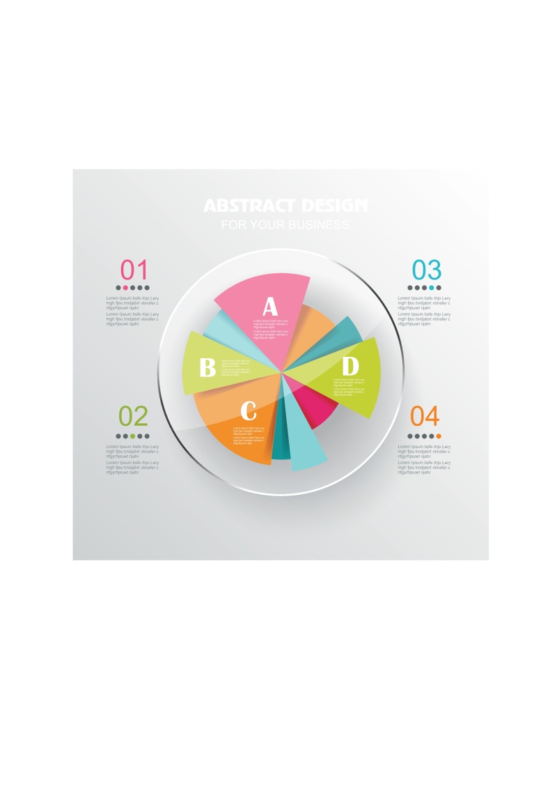 现代设计元素信息图形贴纸和横幅47