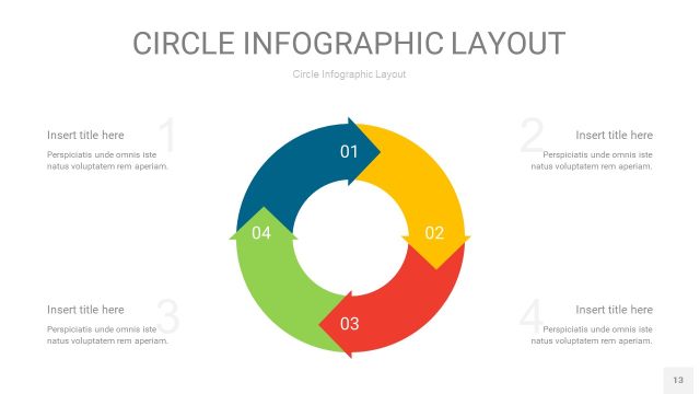 多色圆形PPT信息图13