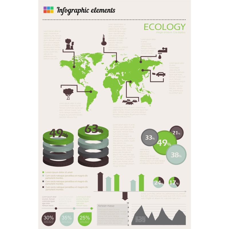 生态信息图模板424